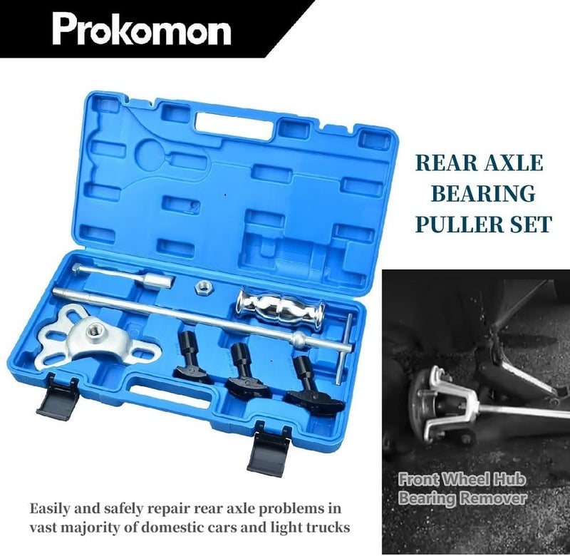Prokomon Rear Axle Bearing Puller Kit; Rear Axle Puller Set; Rear Axle Bearing Removal Tool with Slide Hammer Yoke and 3 Rear Axle Adapters - Image 5